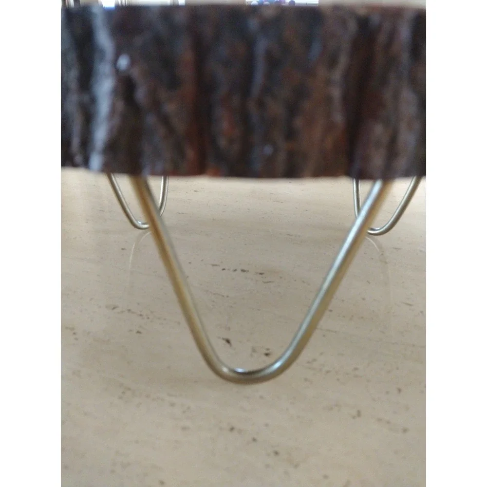 Rustic Brown Natural Live Edge Wooden Cake Cupcake Stand Party Event Decorations